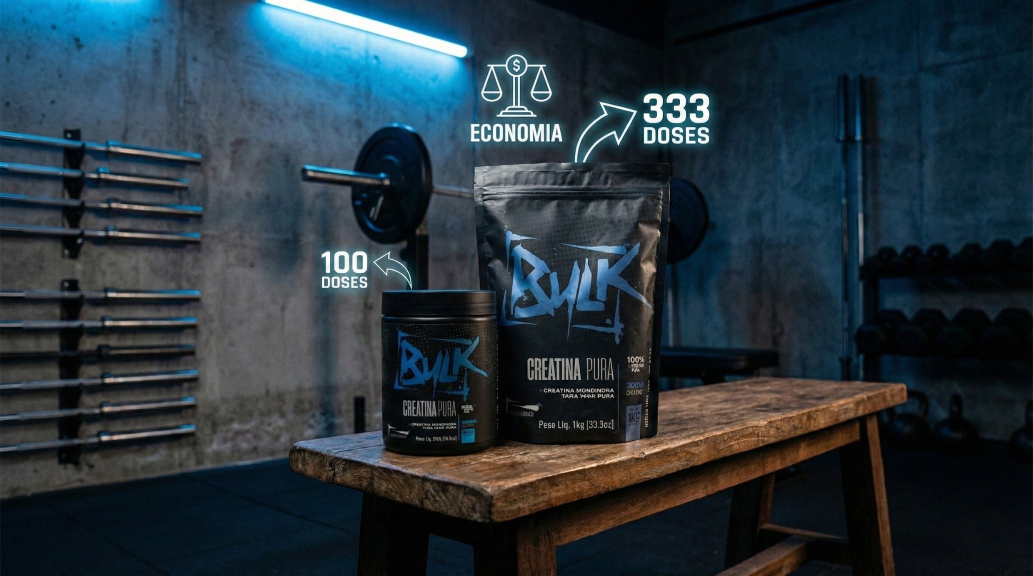 Creatina 1kg vs 300g