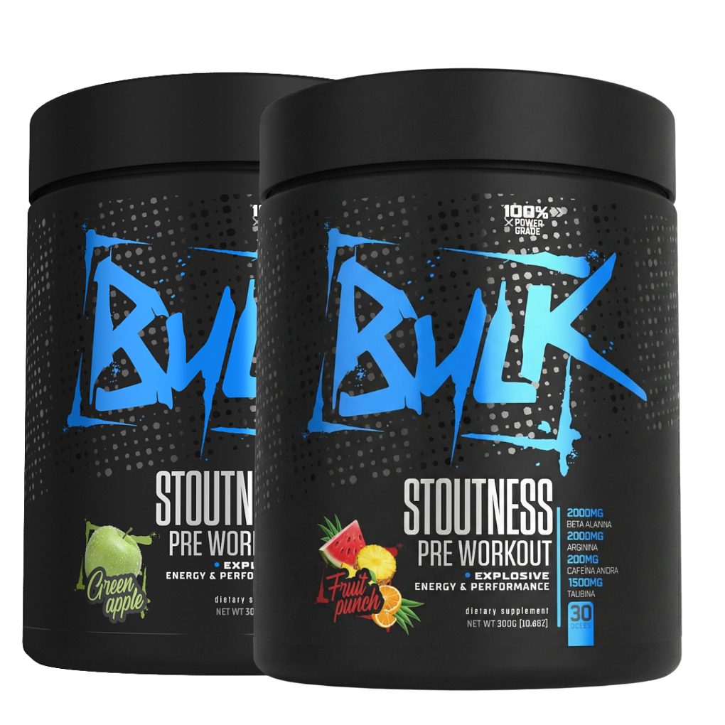 KIT 2X PRÉ TREINO STOUTNESS PRE WORKOUT 300G | BULK NUTRITION