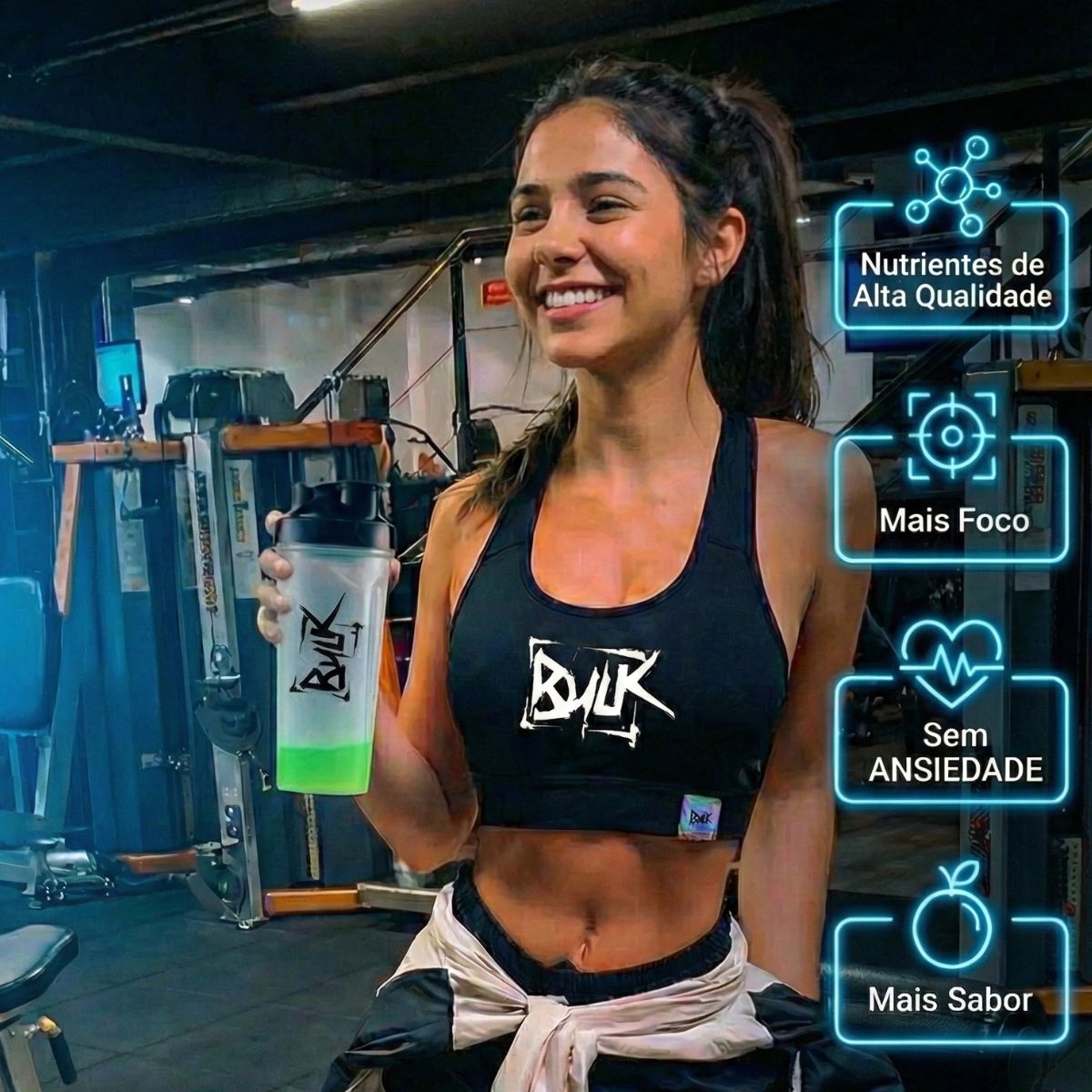 Kit Whey Protein Blend Concentrado 900 kg + Creatina 100% Pura 300g + Pré Treino 300g + Shaker