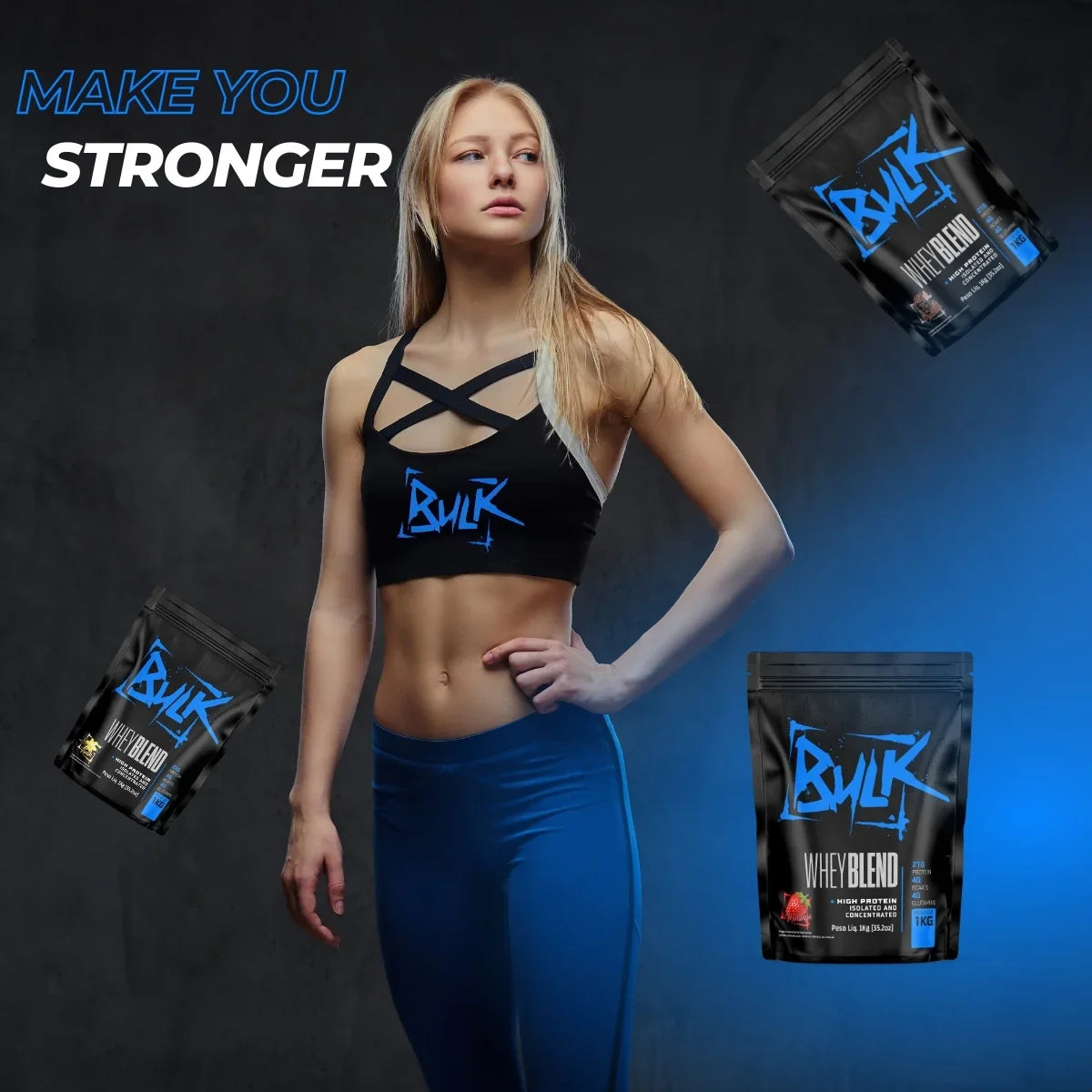 Whey Protein Blend 1KG Bulk Nutrition - Bulk Nutrition