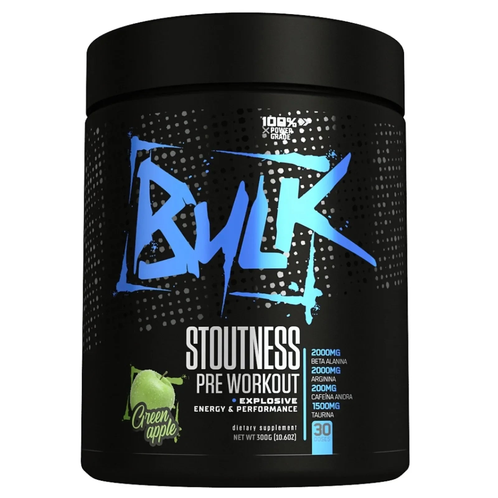 Pré Treino Stoutness 300g Bulk Nutrition - Bulk Nutrition