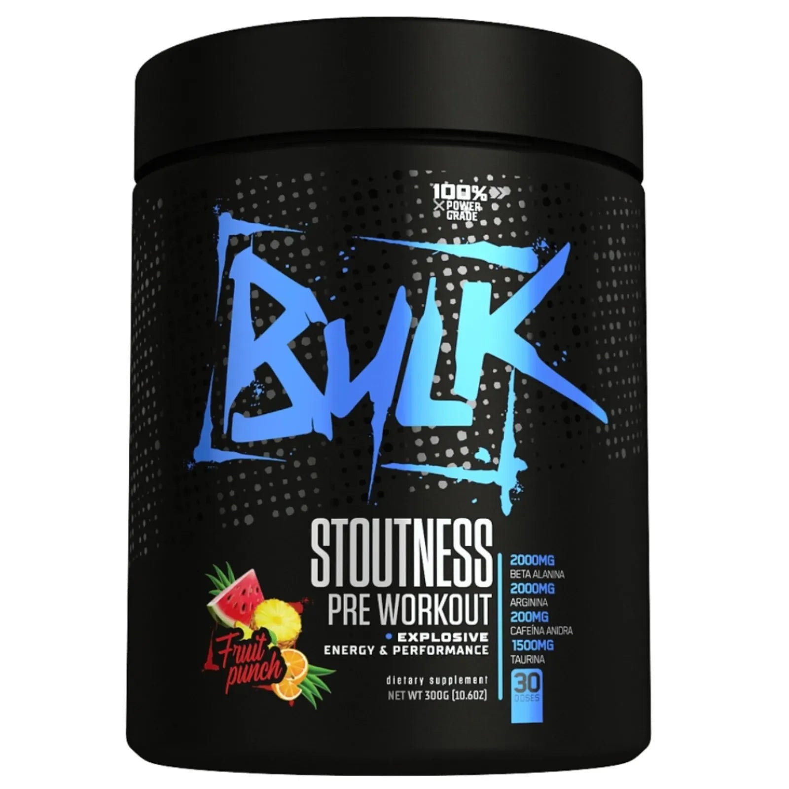 Pré Treino Stoutness 300g Bulk Nutrition - Bulk Nutrition