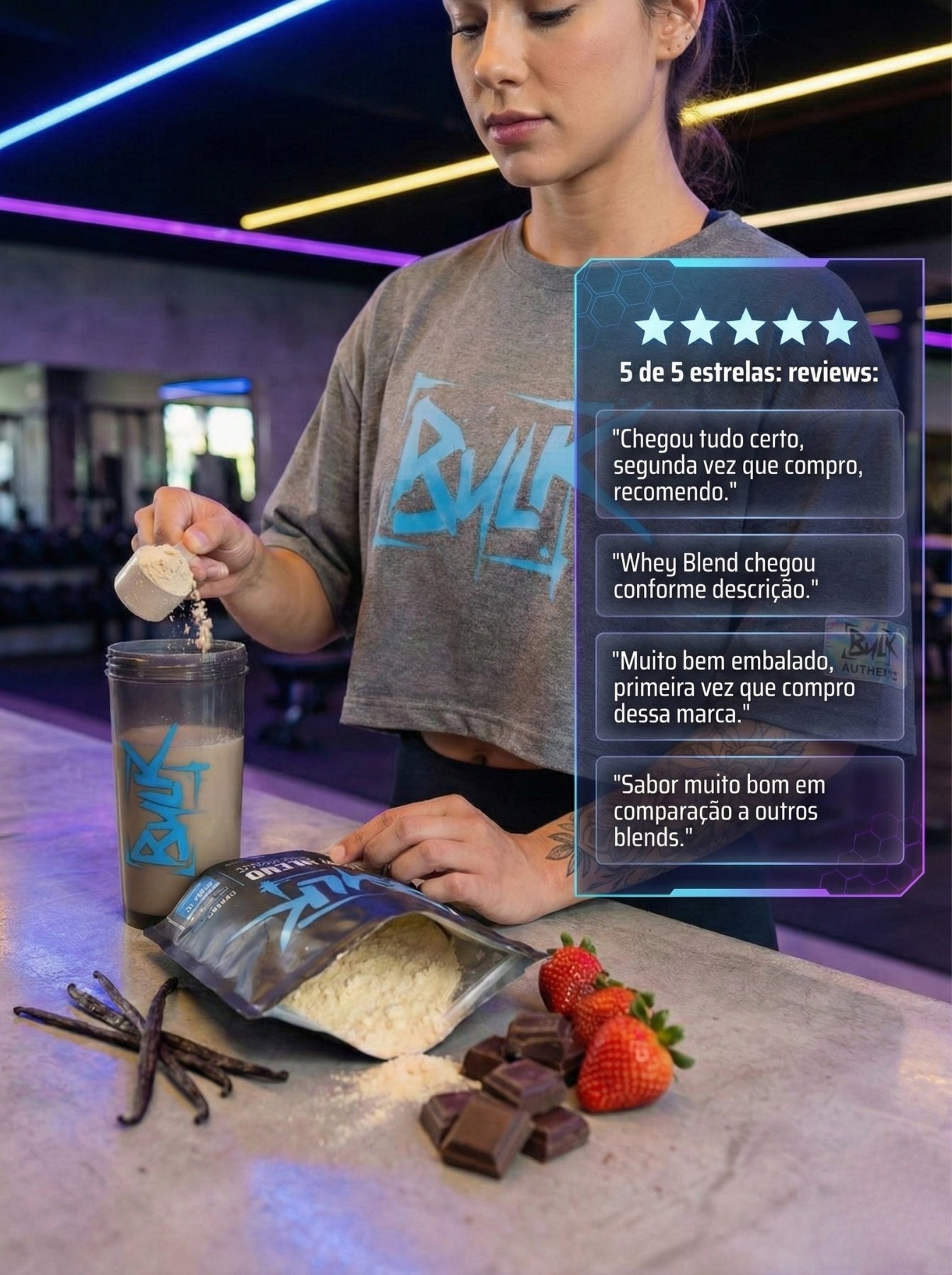 Whey Protein Blend 900G Bulk Nutrition